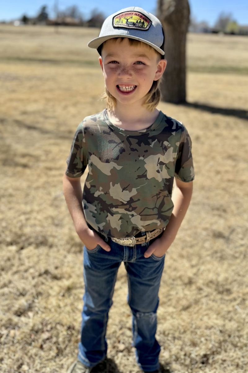 Camo Kreek Top- Boys