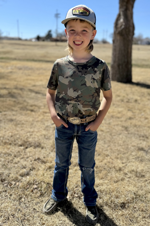 Camo Kreek Top- Boys