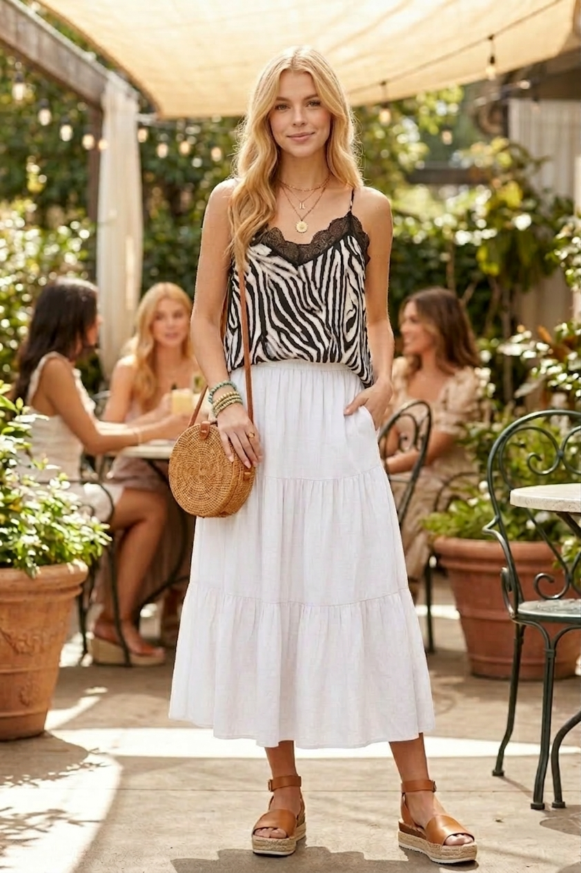 Lightweight Lace Detail Women's Cami
